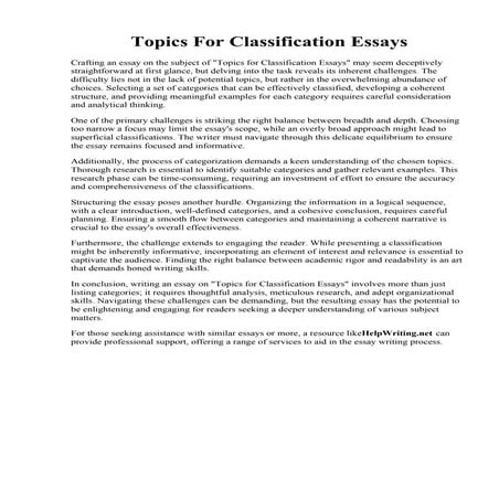 Proposal Essay Examples | PDF