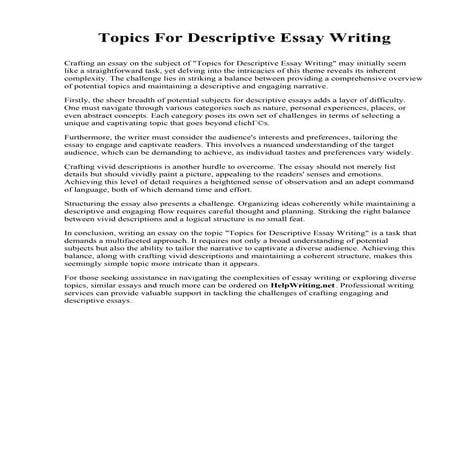 Topics For Descriptive Essay Writing.pdf