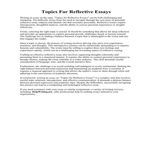 Examples Of A Critique Essay | PDF