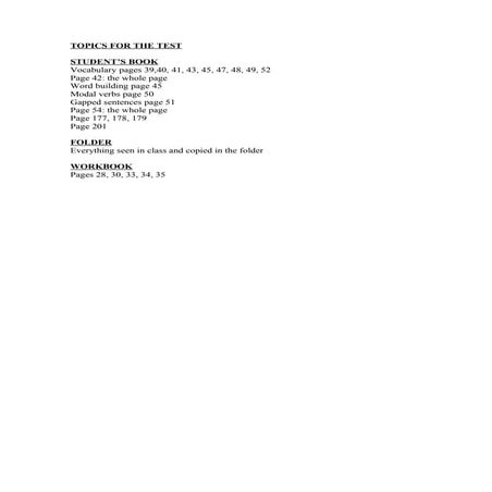 Topics for the test advanced expert unit 8 | DOC