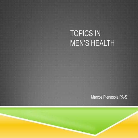 Topics in men's health