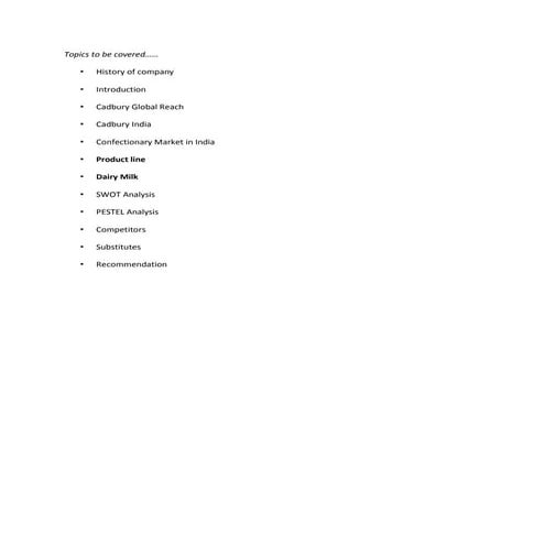 Topics to be covered | PDF