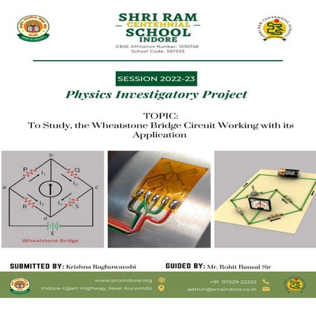 TOPIC To Study, the Wheatstone Bridge Circuit Working with its Application.pdf