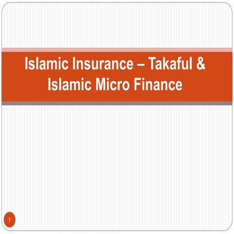 Topic vi.  islamic insurance   takaful