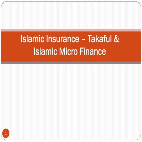 Topic vi.  islamic insurance   takaful (7 files merged)