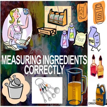 Measuring Ingredients | PPTX
