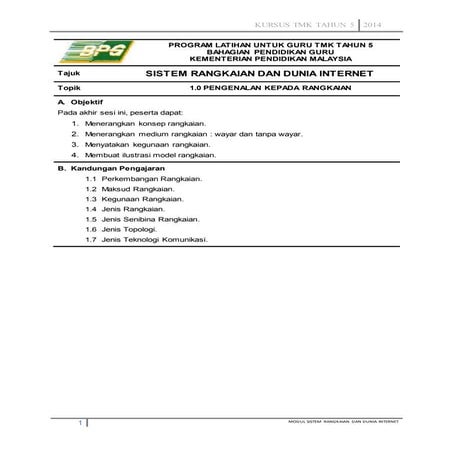 Topik 1   pengenalan kepada rangkaian