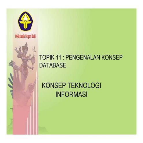 Topik 11 Pengenalan Konsep