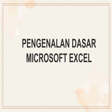 Pembukuan Microsoft Excel