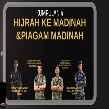 Topik 4 hijrah kemadinah&amp; piagam madinah
