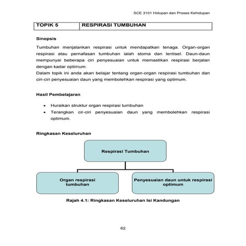 Topik 5 respirasi_tumbuhan | PDF
