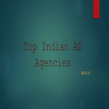 Top Indian Advertisement Agencies