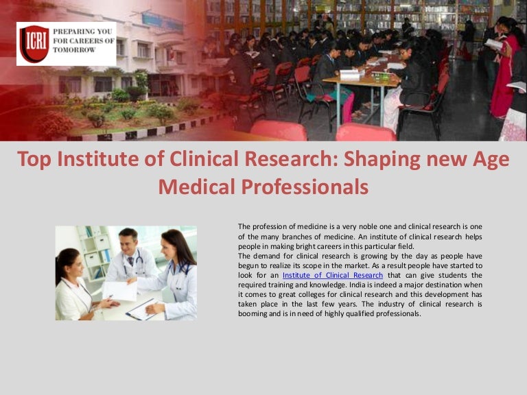 Clinical Research Courses Clinical Research Institute
