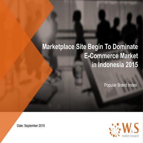 Marketplace Sites Begin To Dominate E-Commerce Market In Indonesia 