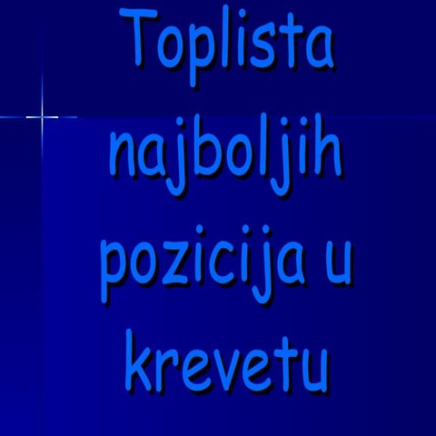 Top lista najboljih poza u krevetu