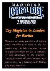 Top Magician in London for Parties 