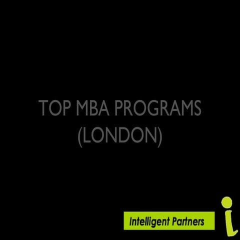 Top MBA programs in London ppt