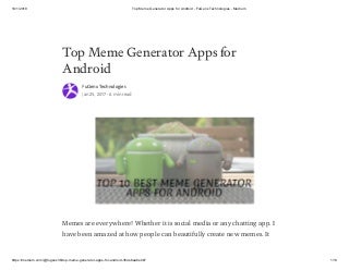 Top meme generator apps for android