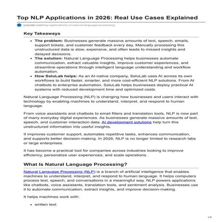 Natural Language Processing (NLP) | Basics | PPTX
