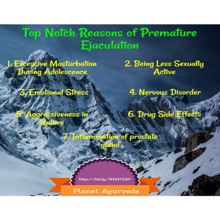 Top notch reasons of premature ejaculation