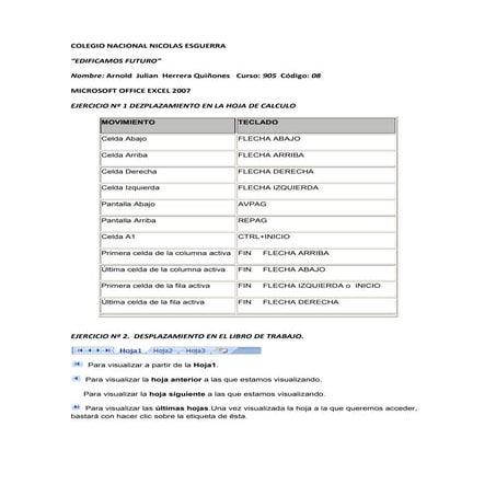 como utilizar excel parte 1