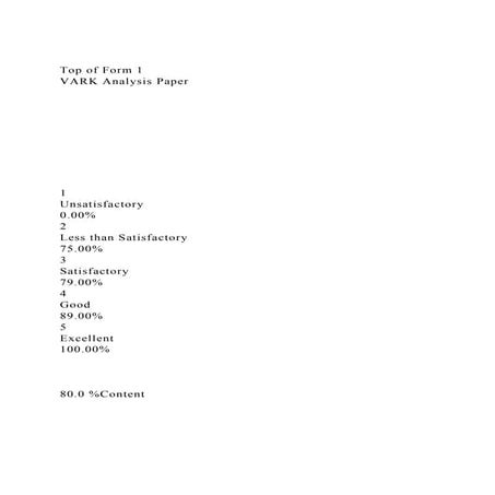 Top of Form 1VARK Analysis Paper 1Unsatisf.docx