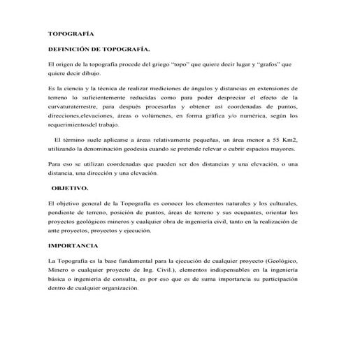 Topografía