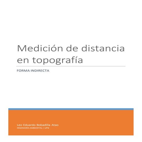 Topografía - Medición de distancias