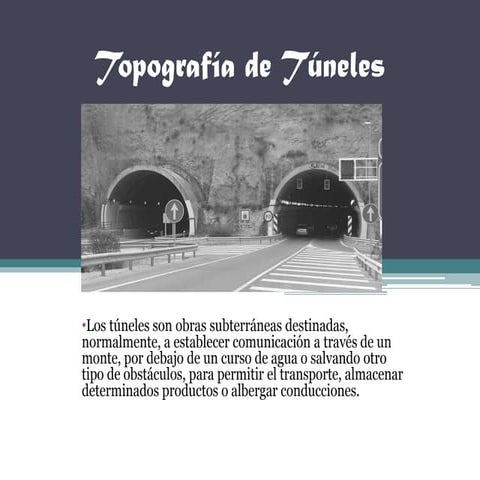 Topografía de túneles