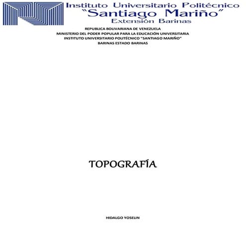 Topografia yoselin