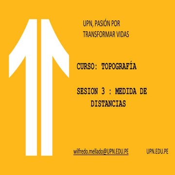 TOPOGRAFIA I - Clase 3 - Medidas de Distancia (DEFINITIVO).pptx