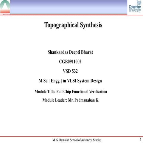 Topograhical synthesis   