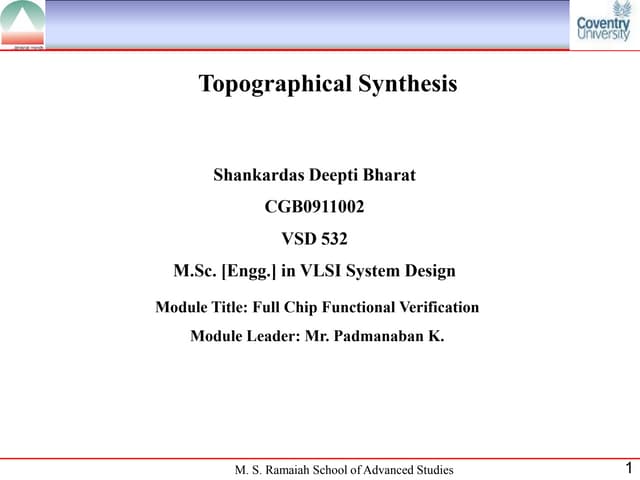 Topograhical synthesis   