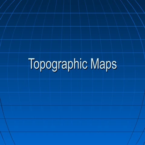 Topographic maps