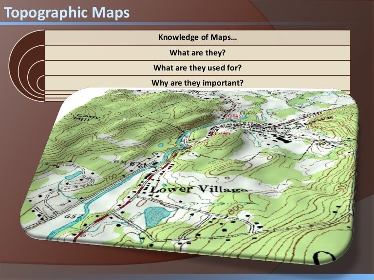 topographic map presentation
