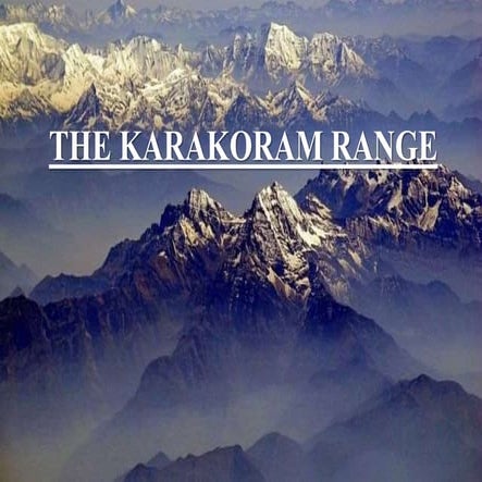 Topography (the Karakoram range)