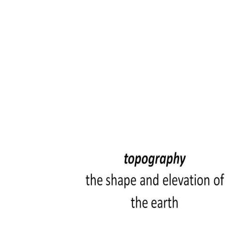 Topography