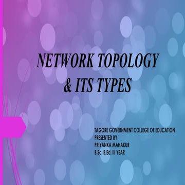 Network   topology   and    it's    types