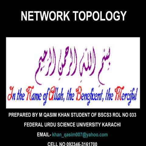 topology Final  Presentation  Fardeen N  Qasim