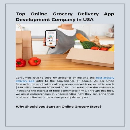 Top Online Grocery Delivery App Development Company in USA