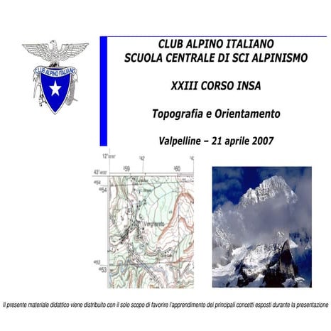 Topografia e orientamento