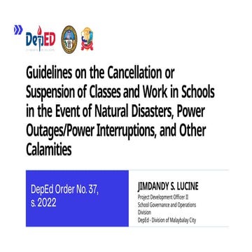 Suspension of classs deped memirandum and d.o