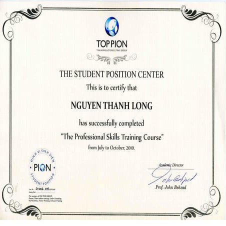 Professtional Skills Training | PDF