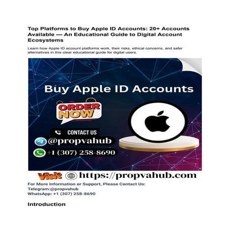 Top 7 Trusted Platforms to Buy Apple ID Accounts Safely.pdf