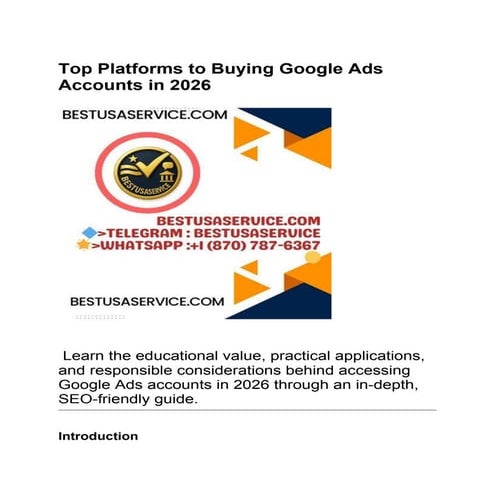 Top Platforms to Buying Google Ads Accounts in 2026.docx