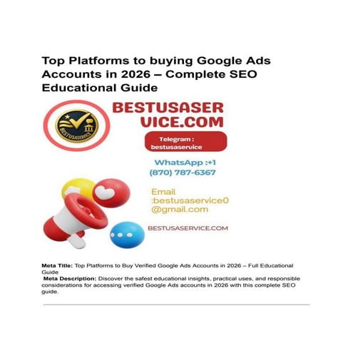 12 Verified & Secure Places to Buy Google Ad Accounts in 2026 for ...