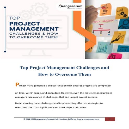Top Project Management Challenges and How to Overcome Them | PDF