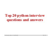 Top 20 python interview questions a...
