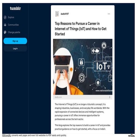 Top Reasons to Pursue a Career in Internet of Things (IoT) and How to Get Sta...
