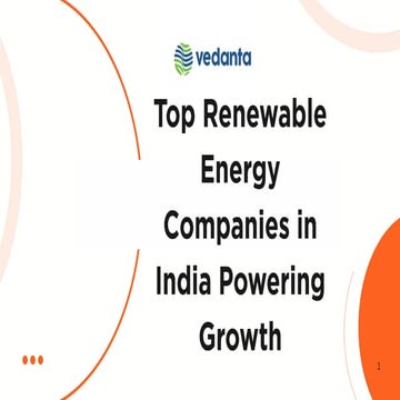Top Renewable Energy Companies in India Powering Growth | PDF